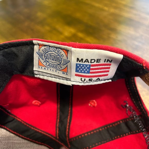 Ebbets Field Flannels x Knockaround Strapback Duck Canvas Red Hat - MiUSA - Picture 4 of 4